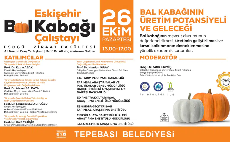 Eskişehir’de İlk Ulusal Bal Kabağı Çalıştayı