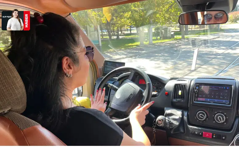 Eşinin desteğiyle başladı: 10 yıldır servis şoförlüğü yapıyor