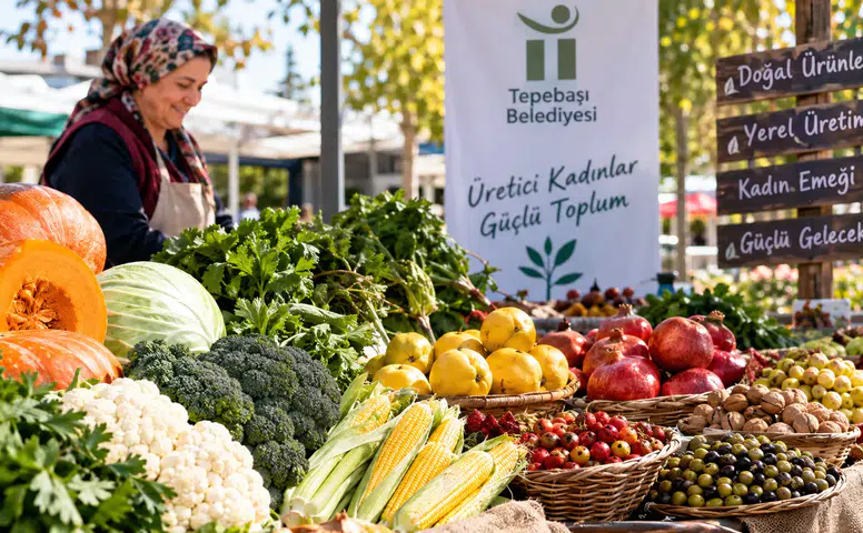 Kadın üreticilerin ürünleri Tepebaşı’nda satışta