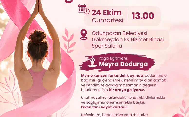 Odunpazarı’nda Pembe Ekim İçin Yoga Etkinliği