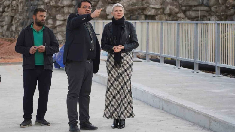 Melek Mızrak Subaşı, Hamsu Köprüsü Çalışmalarını Yerinde İnceledi