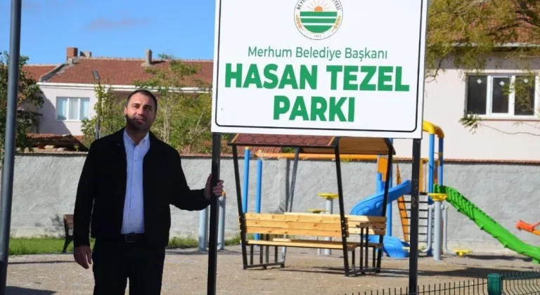 Beylikova’da Vefa Örneği: Hasan Tezel Parkı Açıldı