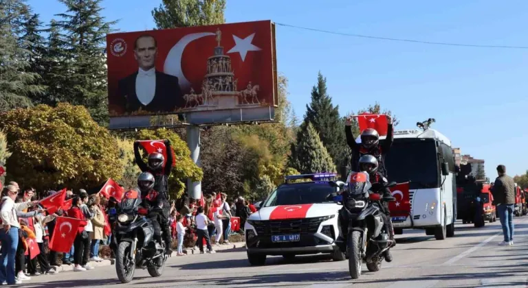 Cumhuriyetin 101’inci yılı Eskişehir’de coşkuyla kutlandı