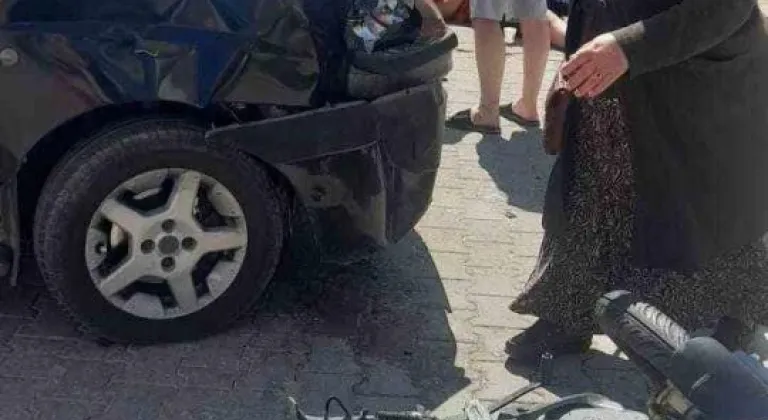 Eskişehir'de Kaza: Ehliyetsiz Motosiklet Sürücüsü Otomobile Çarptı