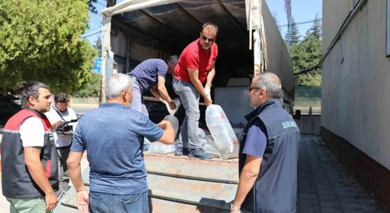 Eskişehir'de 715 Bin Yavru Sazan Balığı Su Kaynaklarına Bırakıldı