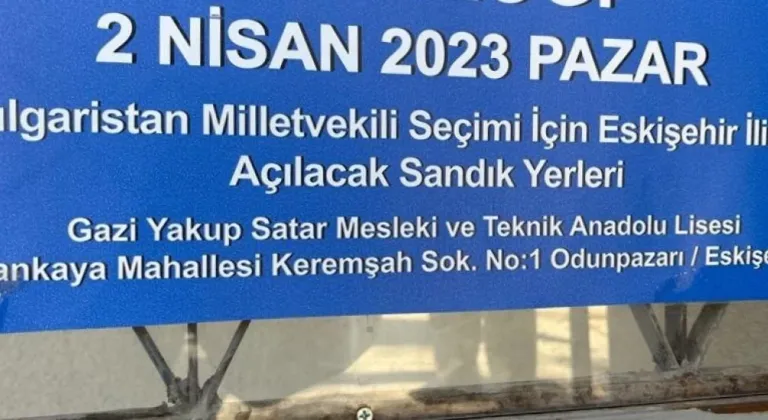 Eskişehir’de Bulgaristan Seçimleri için ‘Sandığa Gidin’ Çağrısı