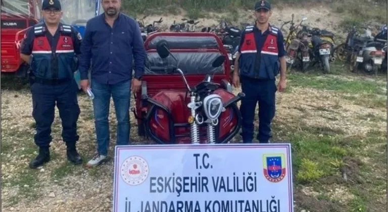 Eskişehir’de Çalınan Motosiklet Sahibine Ulaştırıldı