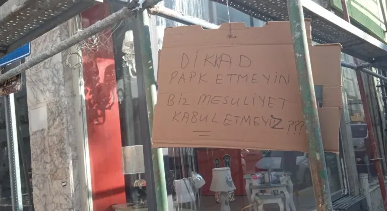 Eskişehir’de Dikkat Çeken Uyarı Yazısı