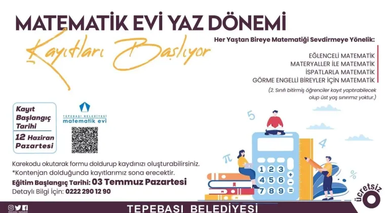 Eskişehir’de Matematik Evi’nde Yaz Dönemi Kayıtları Başladı