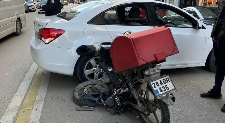 Eskişehir’de Motosiklet Hurdaya Döndü