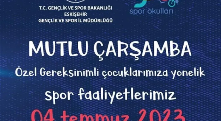 Eskişehir’de Özel Gereksinimli Çocuklara ‘Mutlu Çarşamba’