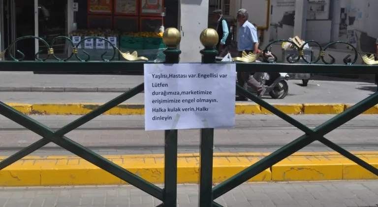 Eskişehir’de Vatandaşlardan Bariyerlere Tepki