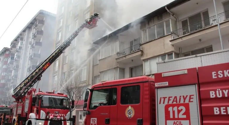 İki Katlı Binada Yangın Paniği