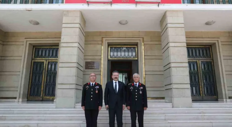 Eskişehir Valisi Hüseyin Aksoy Orgeneral Çetin'i Ağırladı