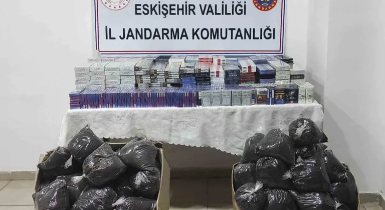 Eskişehir'de Kaçak Sigara ve Çay Operasyonu