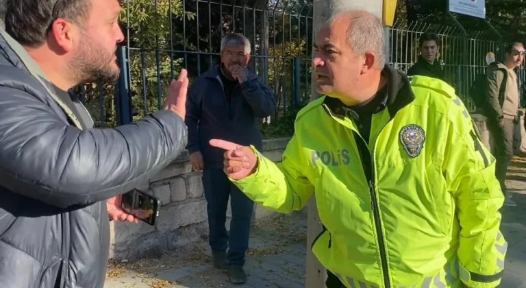 Eskişehir'de Kazadan Görüntü Alan İHA Muhabirine Trafik Polisinden Sözlü ve Fiziki Müdahale