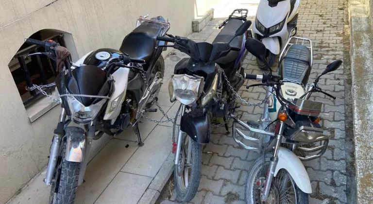 Günyüzü'nde 4 Çalıntı Motosiklet Ele Geçirildi