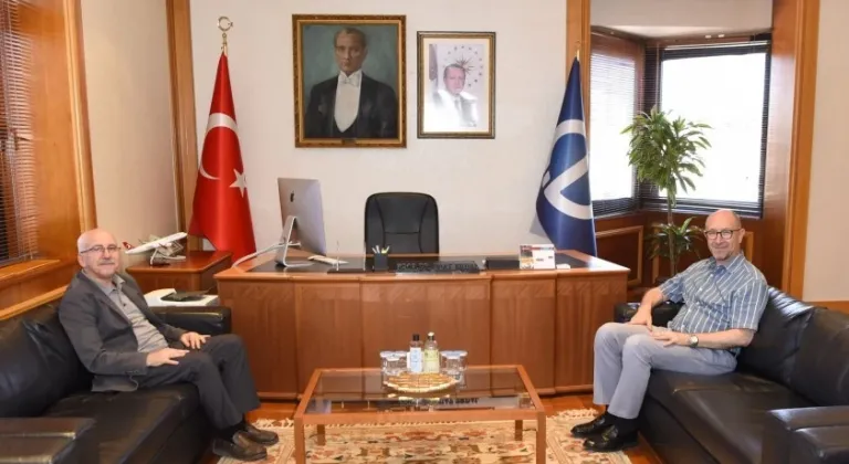 Gazeteci Dr. Murat Yılmaz’dan Rektör Erdal’a ziyaret