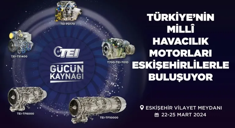 TEI Havacılık Motorlarını Sergileyecek