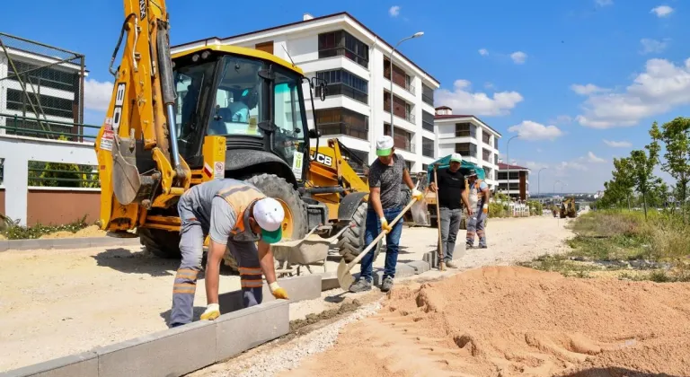 Tepebaşı’nda üstyapı çalışmalarına hızlı bir şekilde devam ediyor