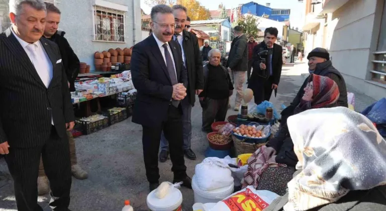 Vali Aksoy'dan Semt Pazarı Ziyareti