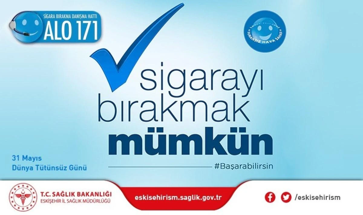 Eskişehir İl Sağlık Müdürü Prof. Dr. Uğur Bilge “1,2 milyondan fazla kişi tütün ürünü dumanına maruz kaldığı için hayatını kaybetmektedir”
