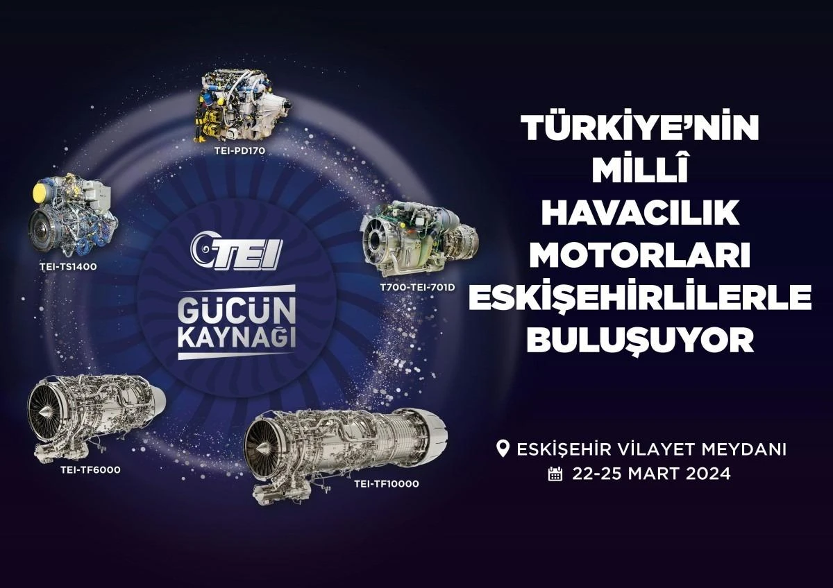 TEI Havacılık Motorlarını Sergileyecek