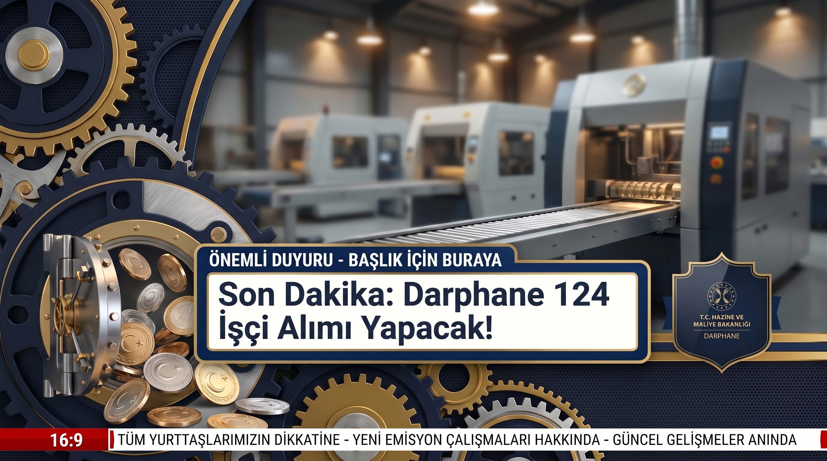 Son Dakika Darphane 124 Isci Alimi Yapacak