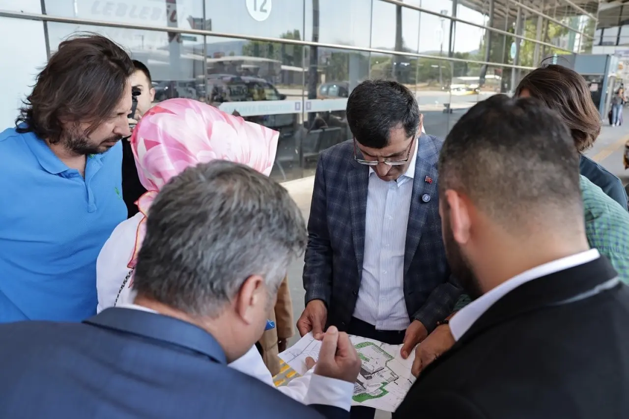 Kütahya Belediye Başkanı Eyüp Kahveci terminalde incelemelerde bulundu