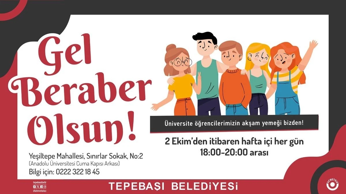 Tepebaşı’ndan öğrencilere yemek desteği 