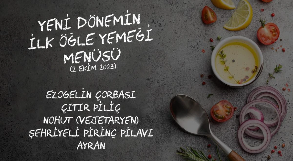Öğrenciler yeni akademik yılın ilk menüsünü belirledi