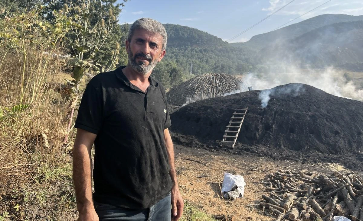 Odun öbeklerinin karşısından günlerce süren kömür nöbeti