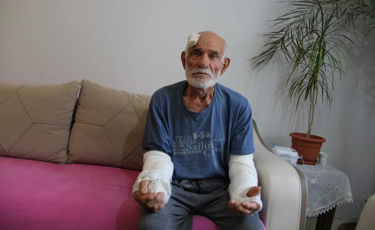 Yaşlı adam bahçesine koyun sürüsü sokan çoban tarafından dövüldü
