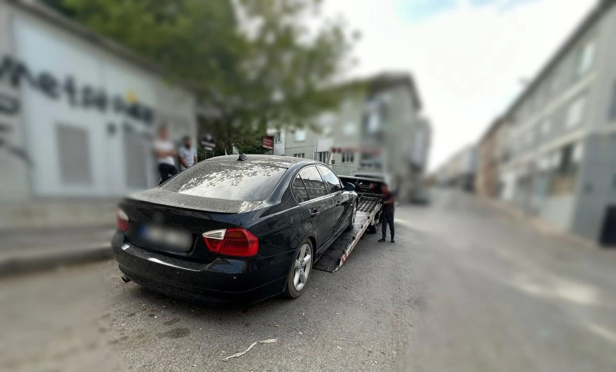 Drift atan araç sürücüsüne 28 bin 532 TL ceza yazıldı