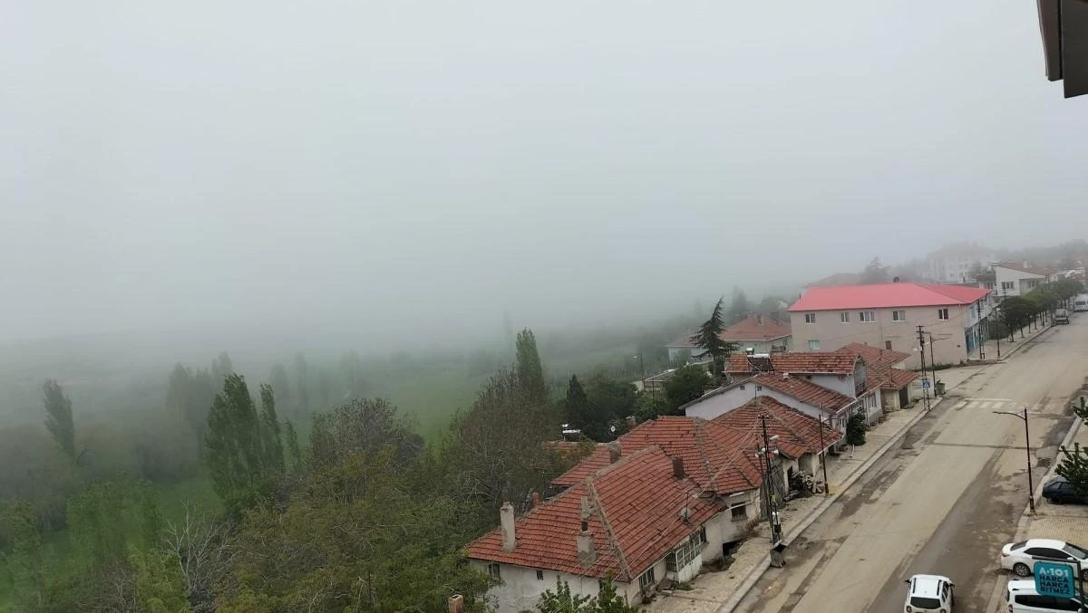 Mihalıççık’ın yüksek kesimlerini sis kapladı 