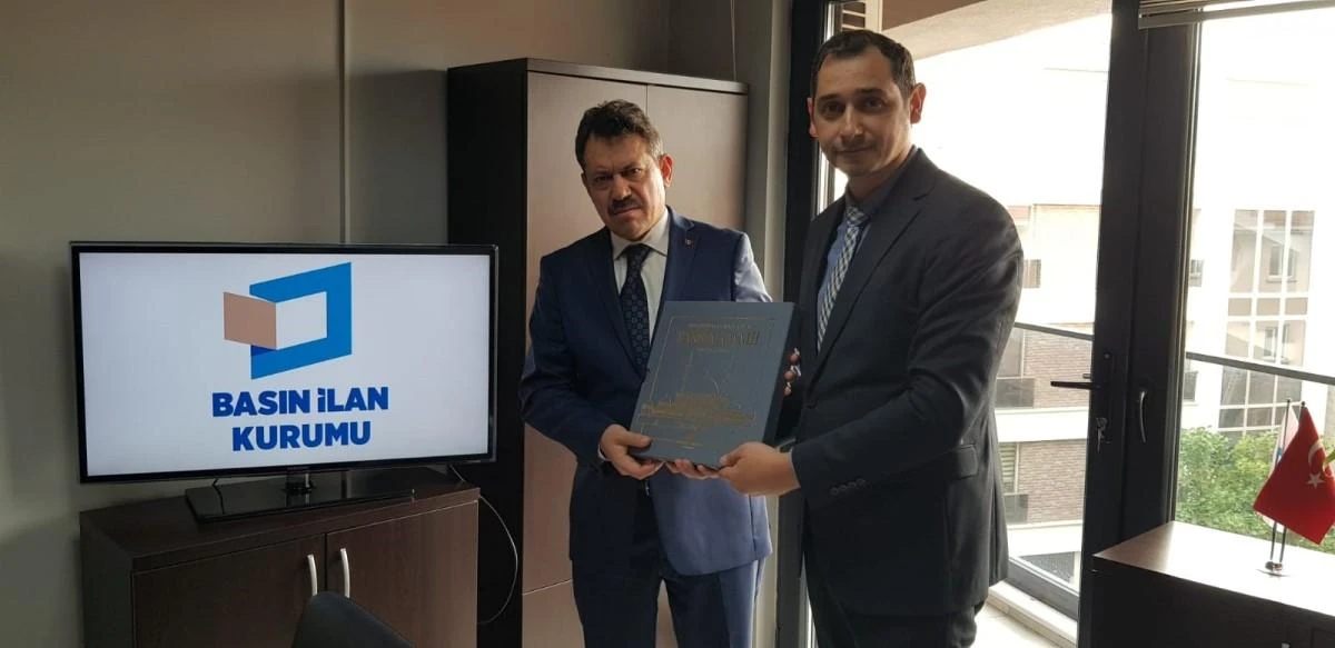 Eskişehir C. Başsavcısı Ali Yeldan, Basın İlan Kurumu Eskişehir Şube Müdürü Aşkın'ı ziyaret etti