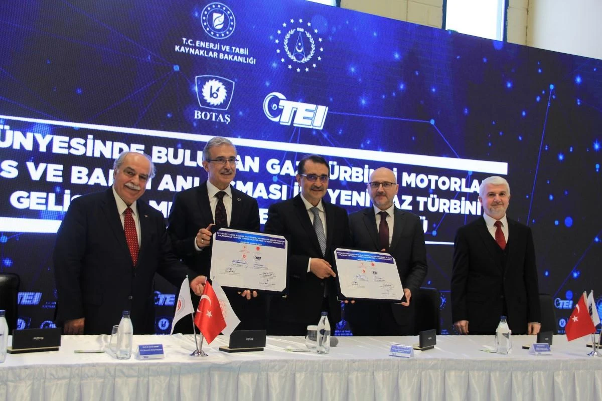 TEI ile BOTAŞ arasında 'Gaz Türbinli Motorların Servis ve Bakım Anlaşması ile Yeni Gaz Türbini Geliştirilmesi ve Temini Protokolü' imzalandı