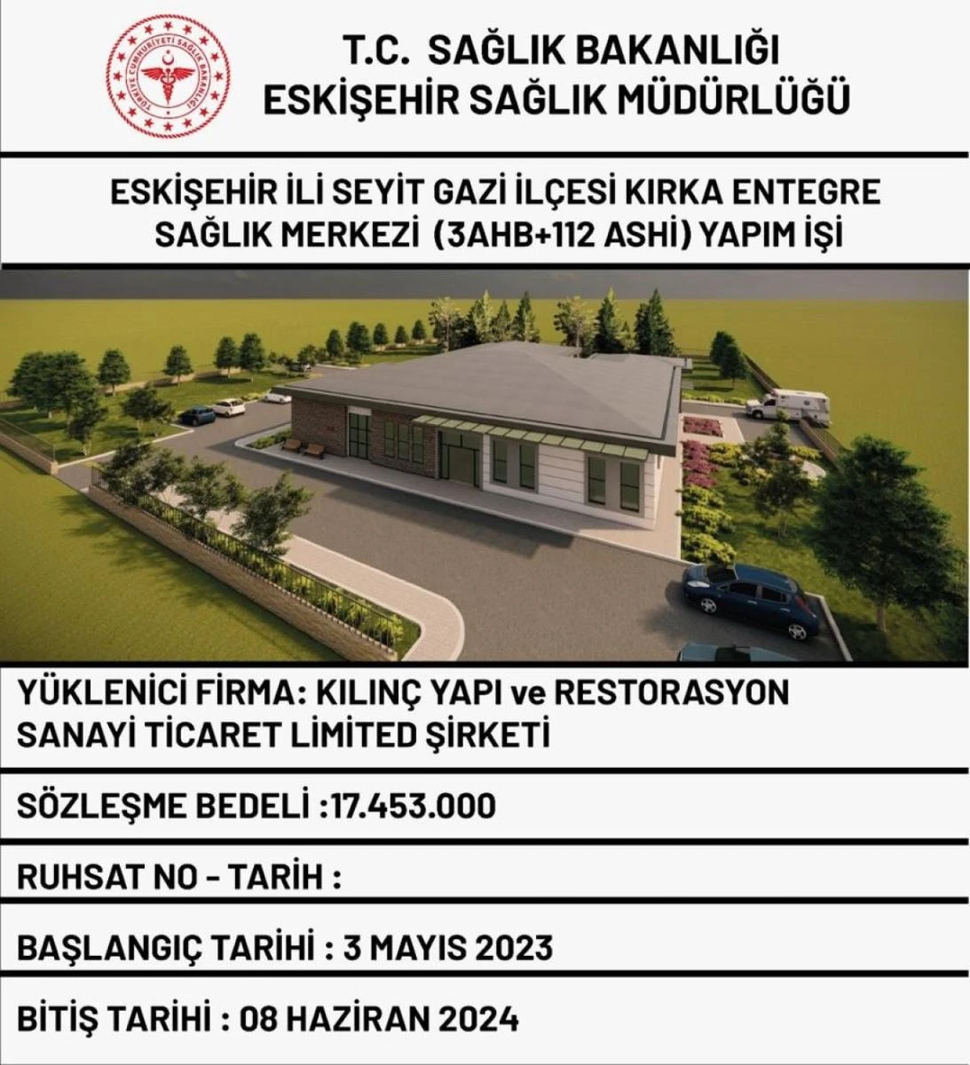 Kırka'ya entegre sağlık merkezi yapılacak