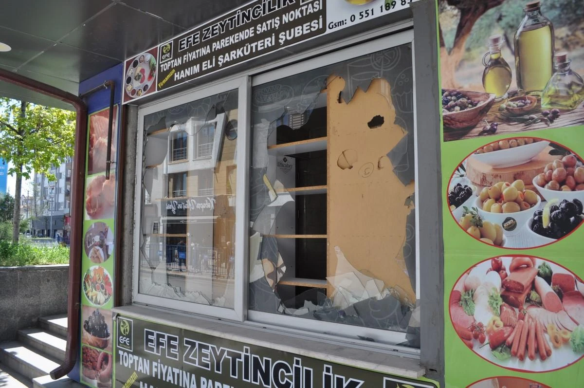Kullanılmayan büfe vandalların hedefi oldu